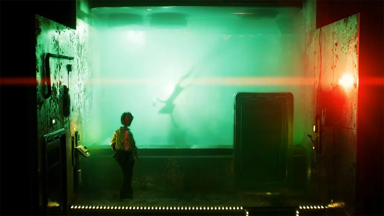 Handmade adventure game scene from Harold Halibut